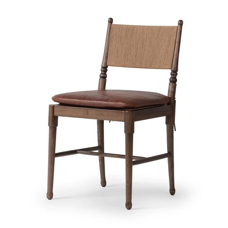 Fayth Dining Chair by Amber Lewis x Four Hands - Mahogany Leather