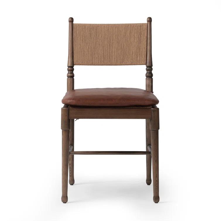Fayth Dining Chair by Amber Lewis x Four Hands - Mahogany Leather