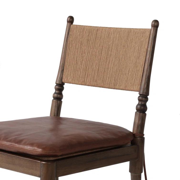 Fayth Dining Chair by Amber Lewis x Four Hands - Mahogany Leather