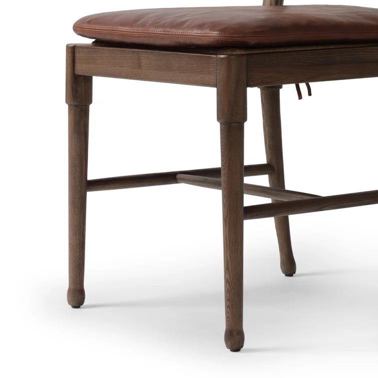 Fayth Dining Chair by Amber Lewis x Four Hands - Mahogany Leather
