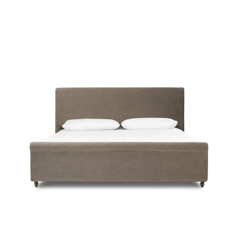 Dalia Slipcover Bed by Amber Lewis x Four Hands - Coffee / Queen