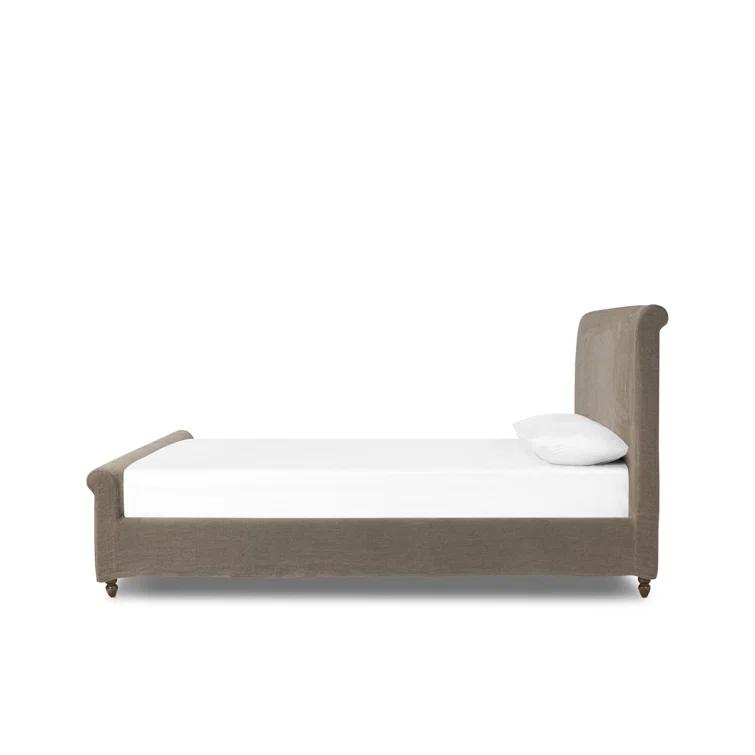 Dalia Slipcover Bed by Amber Lewis x Four Hands - Coffee / Queen
