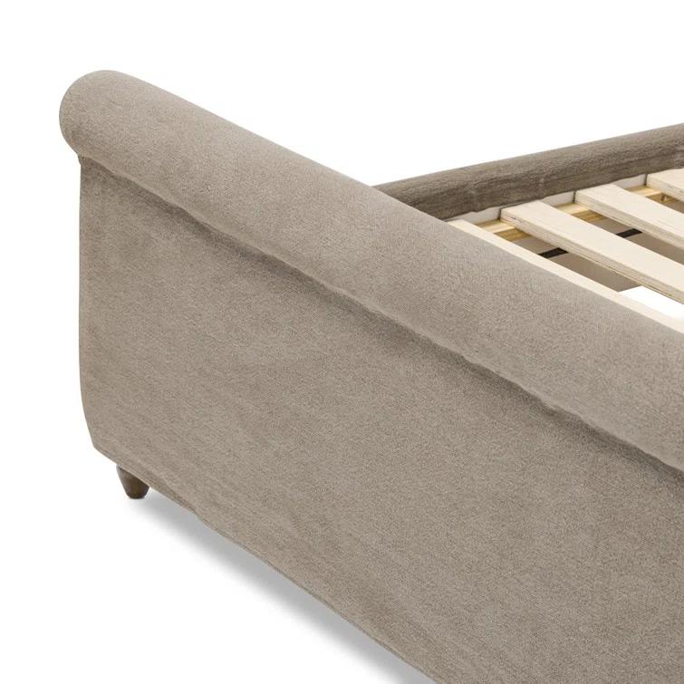 Dalia Slipcover Bed by Amber Lewis x Four Hands - Coffee / Queen