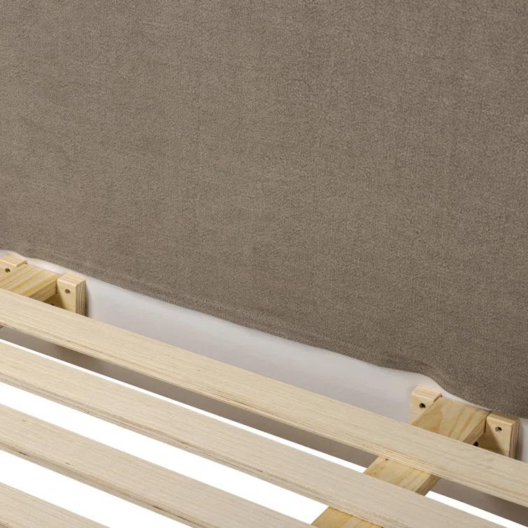 Dalia Slipcover Bed by Amber Lewis x Four Hands - Coffee / Queen