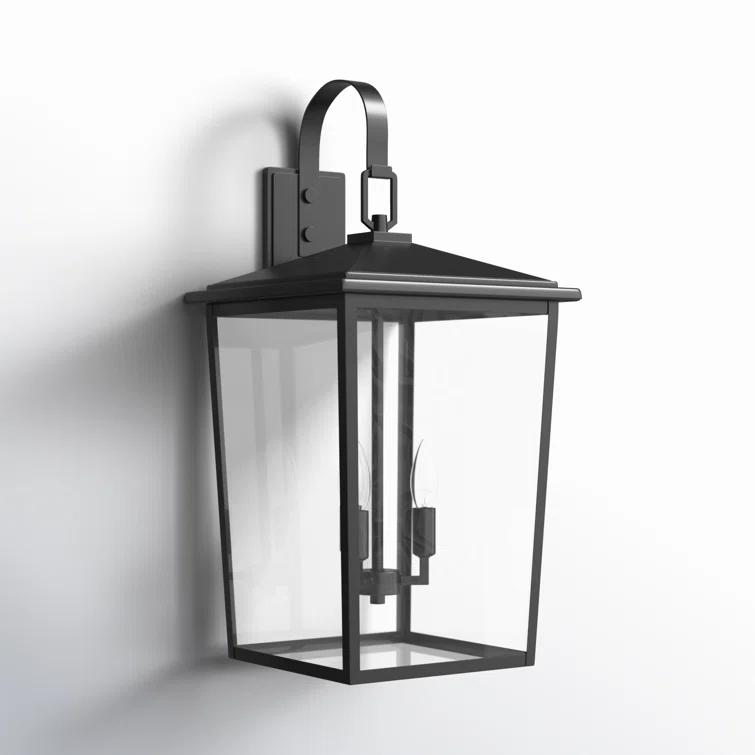 Messerly 3 Light 24" Tall Outdoor Wall Sconce