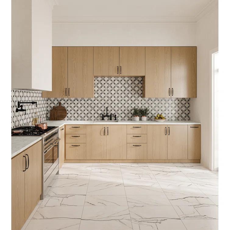 Gemma 24" x 48" Polished Porcelain Marble Look Wall & Floor Tile