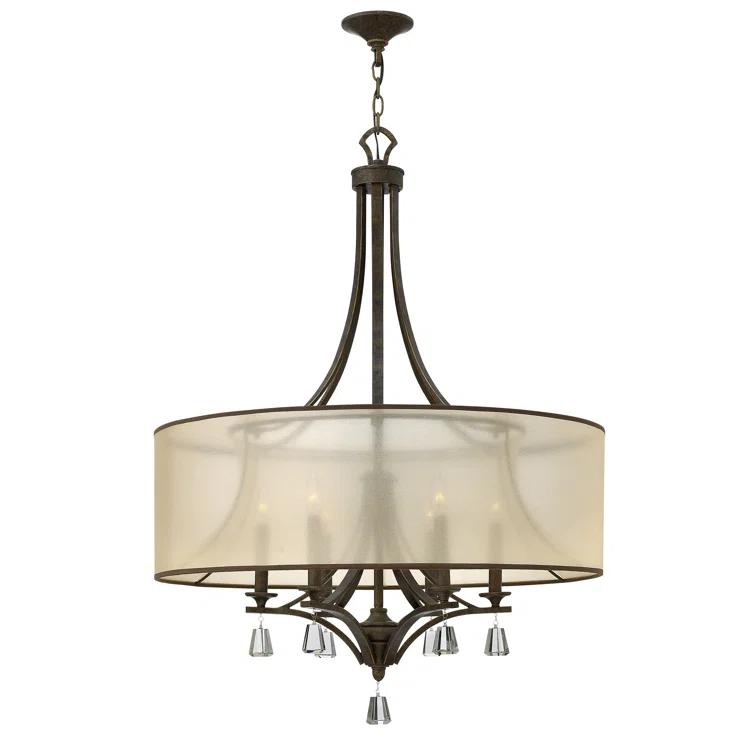 Mime 6 - Light Dimmable Drum Chandelier