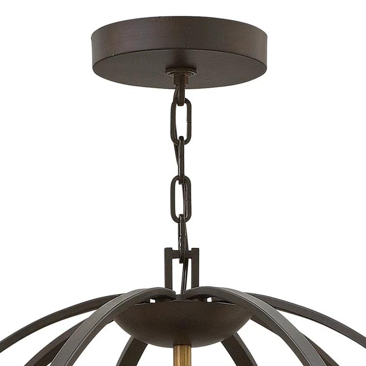 Euclid 8 - Light Candle Style Globe Chandelier