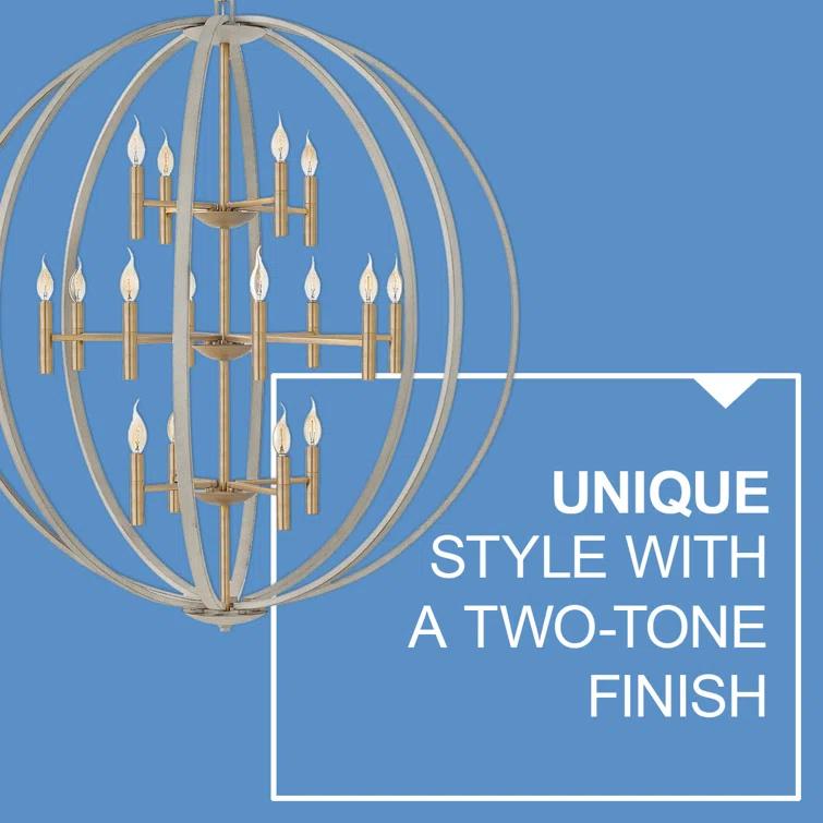 Hinkley Lighting - Euclid - 16 Light Extra Large 3-Tier Orb Chandelier in