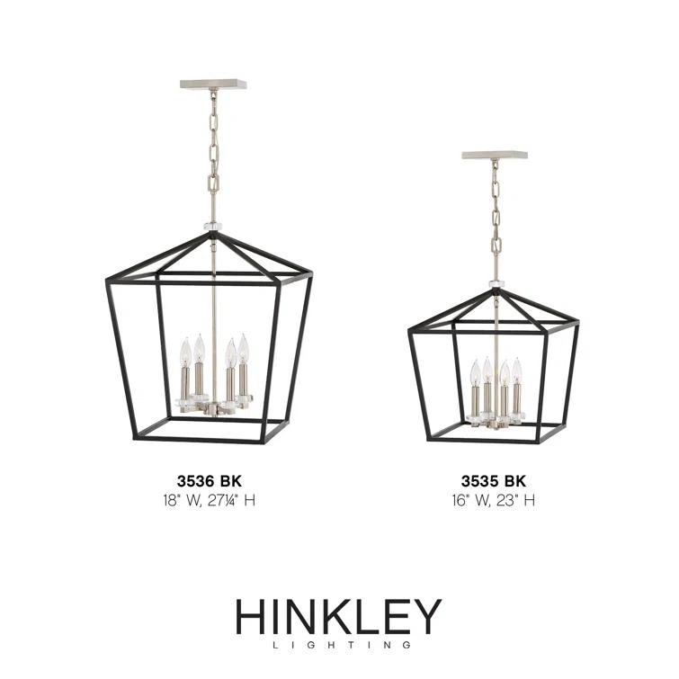 Hinkley Stinson 4 - Light Lantern Geometric Chandelier