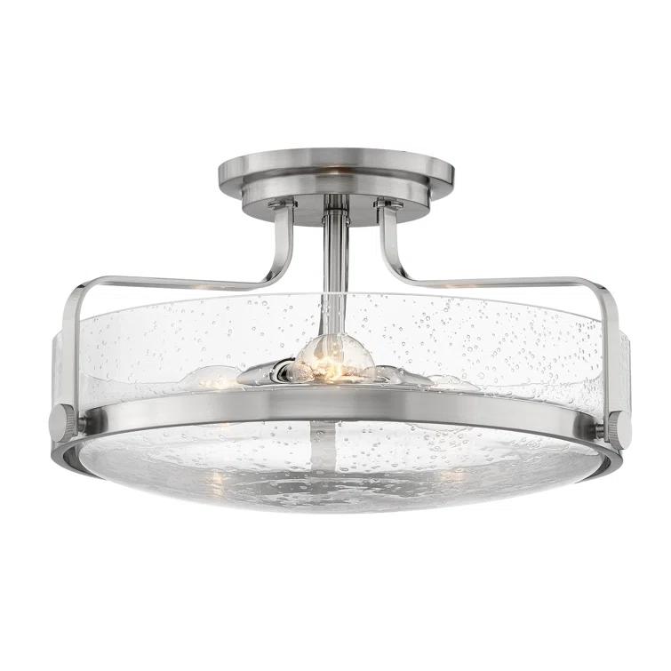 Harper 3-Light Semi-Flush Mount Retro Ceiling Light