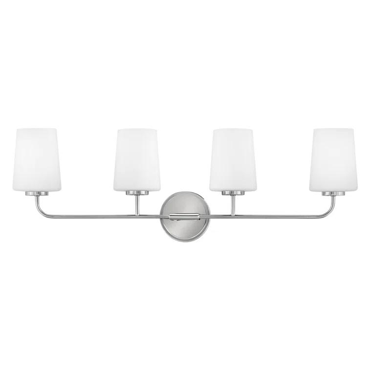 Fitz 4 Light Frosted Dimmable Vanity Light