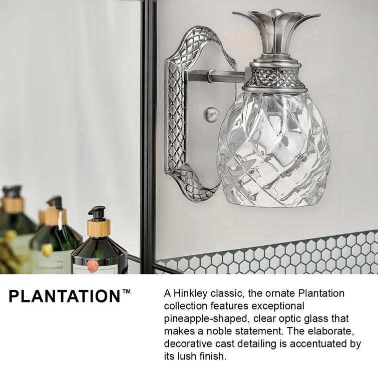 Plantation 1-Light Pineapple Accent Wall Sconce