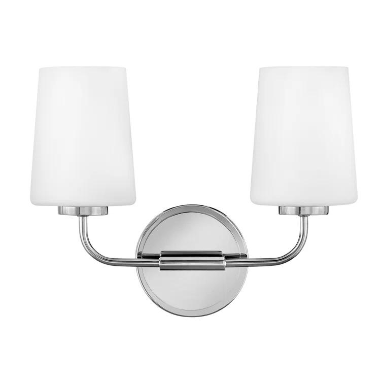 Fitz 2 Light Frosted Dimmable Vanity Light