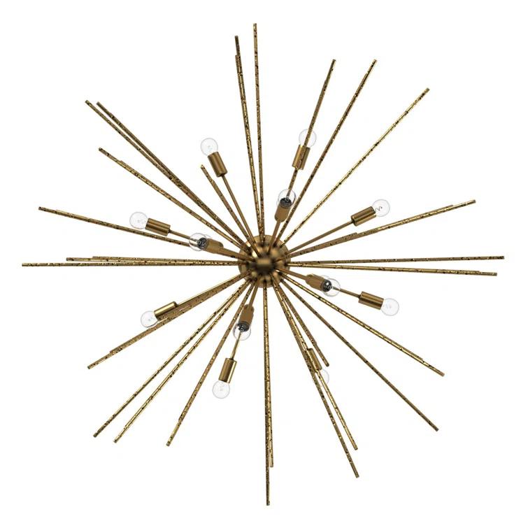 -Sixteen Light Stem Hung Pendant-42 Inches Wide By 42 Inches Tall Fredrick Ramond Lighting Fr43016bng