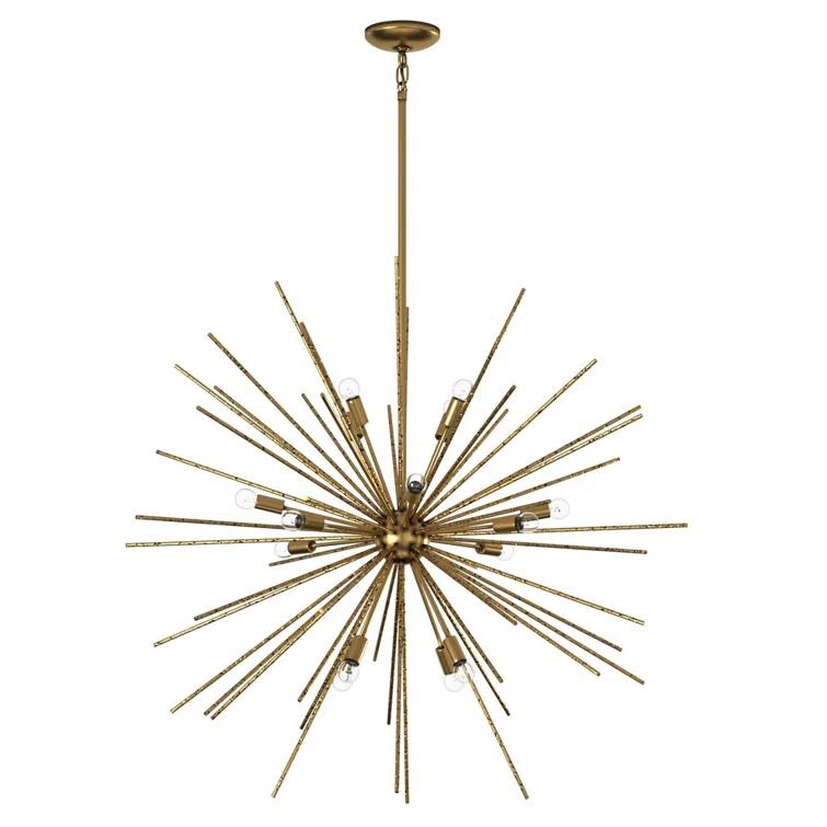 -Sixteen Light Stem Hung Pendant-42 Inches Wide By 42 Inches Tall Fredrick Ramond Lighting Fr43016bng