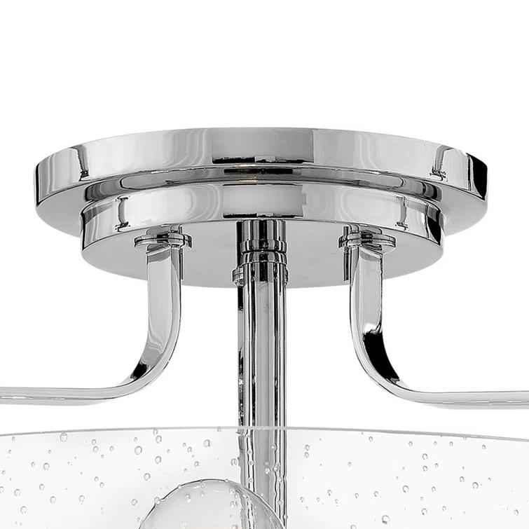 Harper 3-Light Semi-Flush Mount Retro Ceiling Light