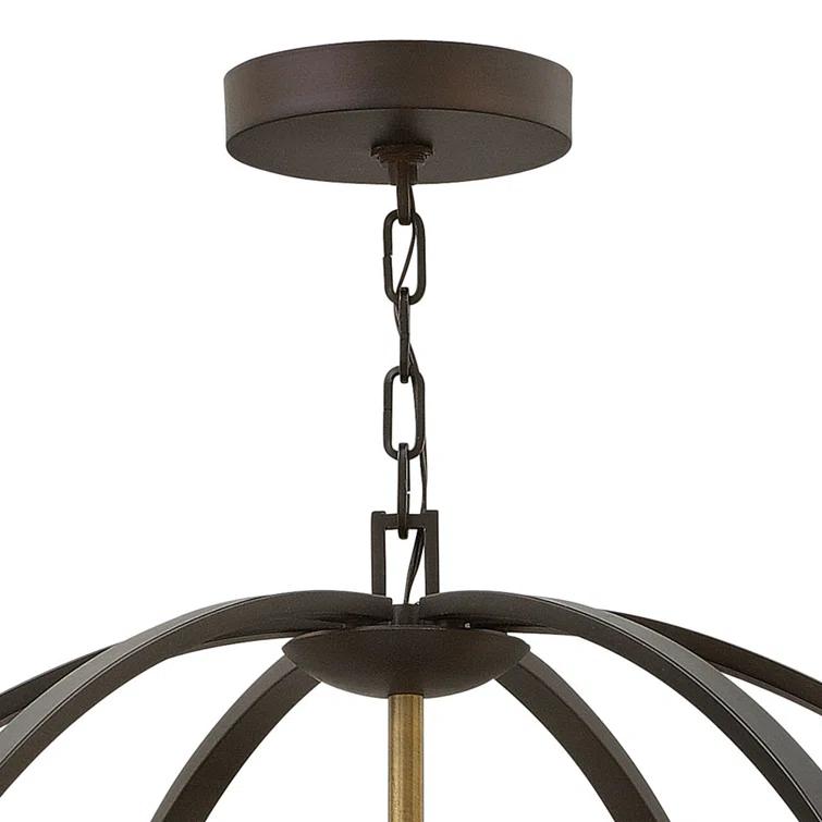 Hinkley Euclid 12 - Light Candle Style Globe Chandelier