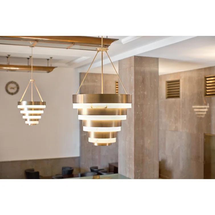 Echelon Eight-Light Tiered Chandelier by Lisa McDennon