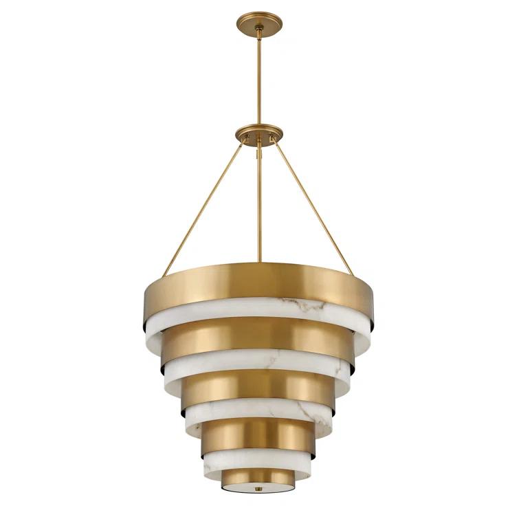 Echelon Eight-Light Tiered Chandelier by Lisa McDennon