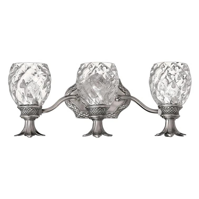 Plantation 3-Light Pineapple Bath Vanity Fixture