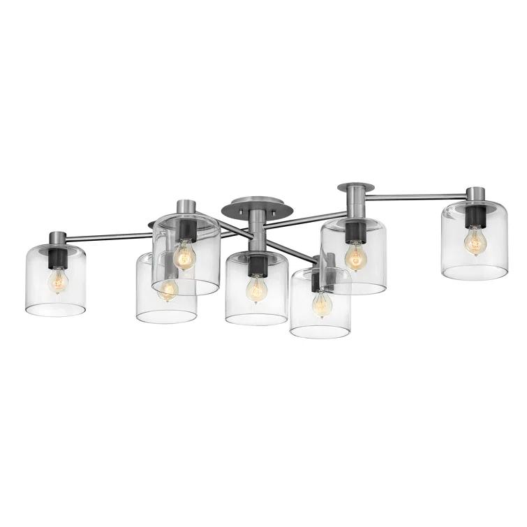 Axel Seven Light Adjustable Semi-Flush Mount Ceiling Light