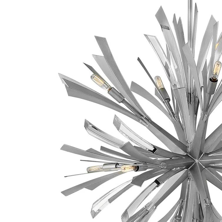 Vida 13 - Light Fabric Dimmable Sputnik Sphere Chandelier