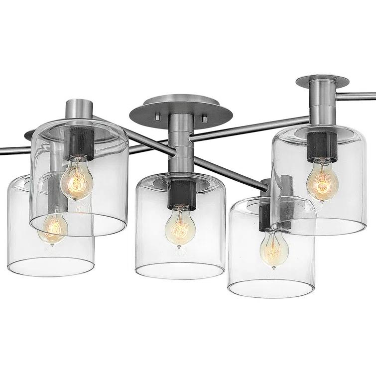 Axel Seven Light Adjustable Semi-Flush Mount Ceiling Light