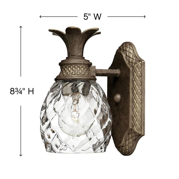 Plantation 1-Light Pineapple Accent Wall Sconce
