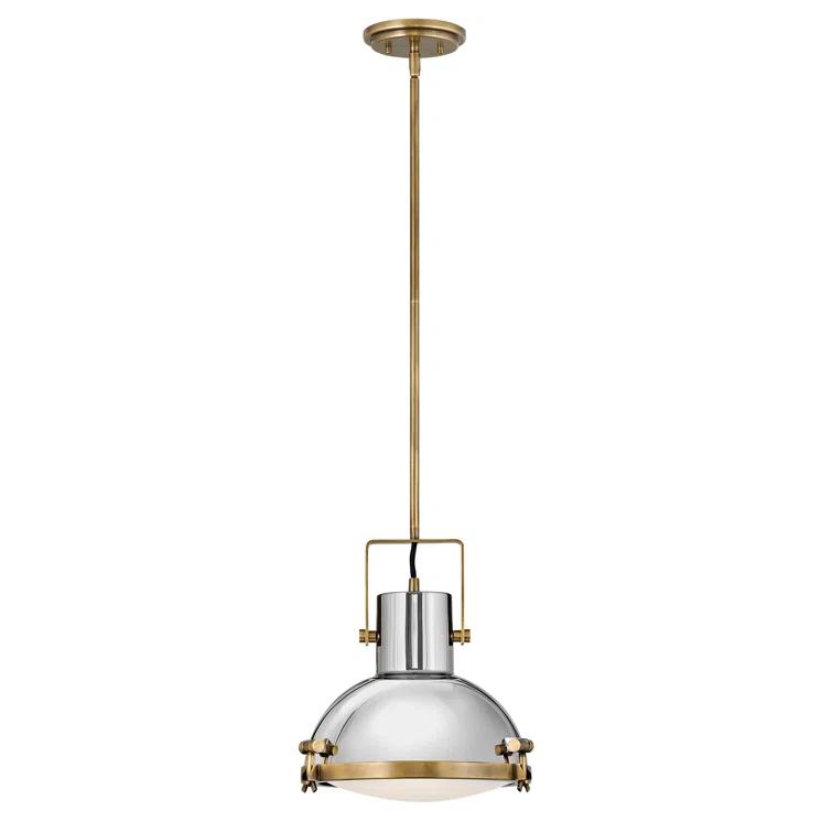 Hinkley Nautique Single Light Coastal Pendant w/ Etched Opal Glass