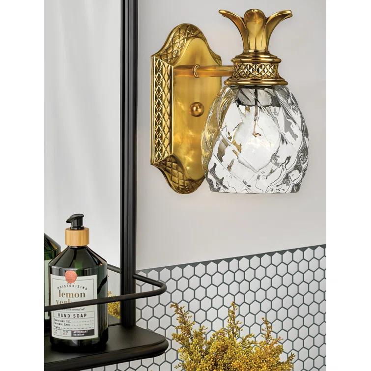 Plantation 1-Light Pineapple Accent Wall Sconce