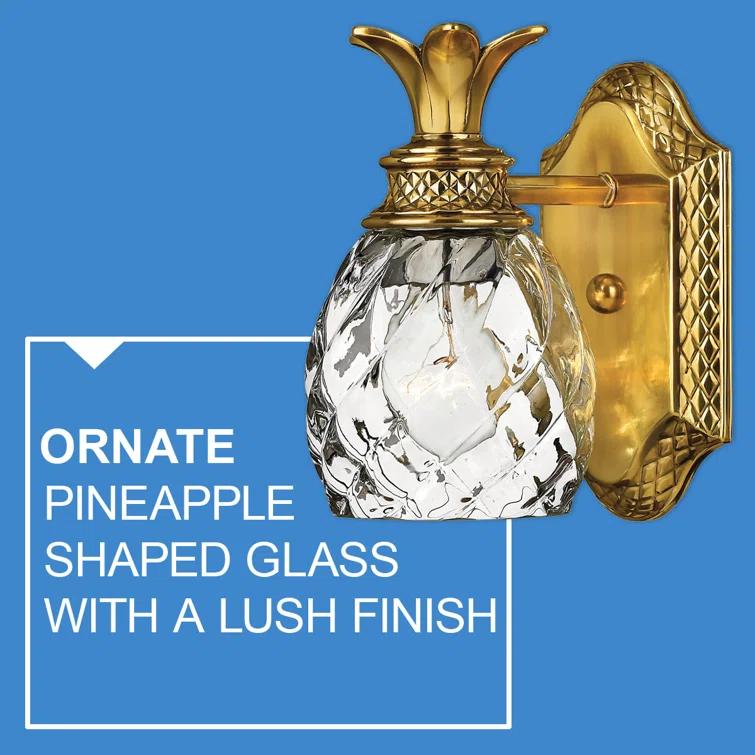 Plantation 1-Light Pineapple Accent Wall Sconce