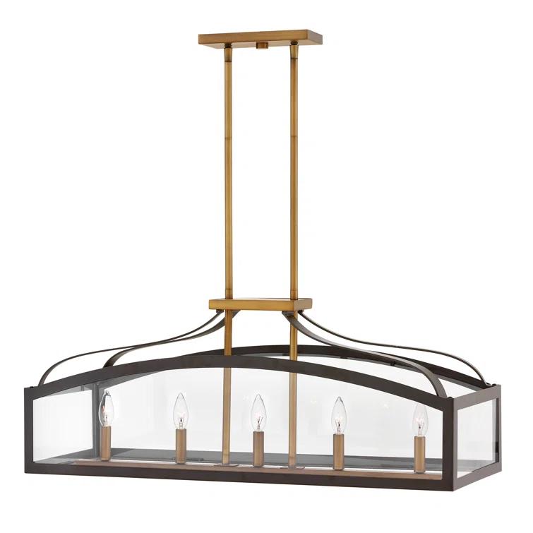 Clarendon 5-Light Kitchen Island Linear Pendant
