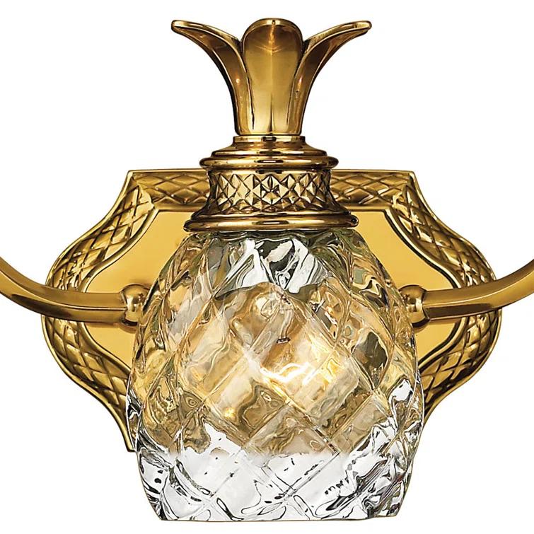 Plantation 3-Light Pineapple Bath Vanity Fixture