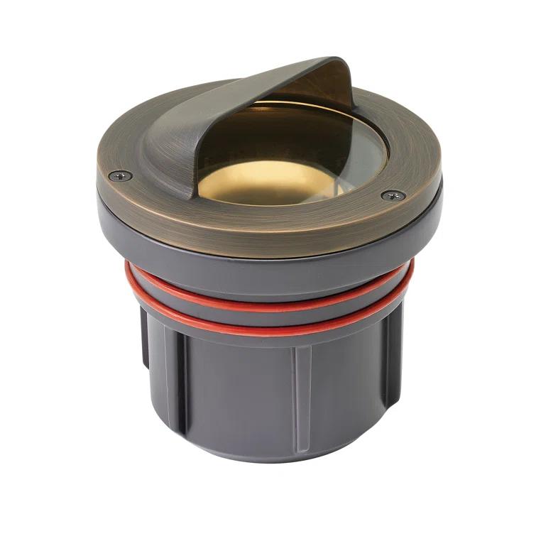 Hinkley Shielded Brown Low Voltage Hardwired Well Light