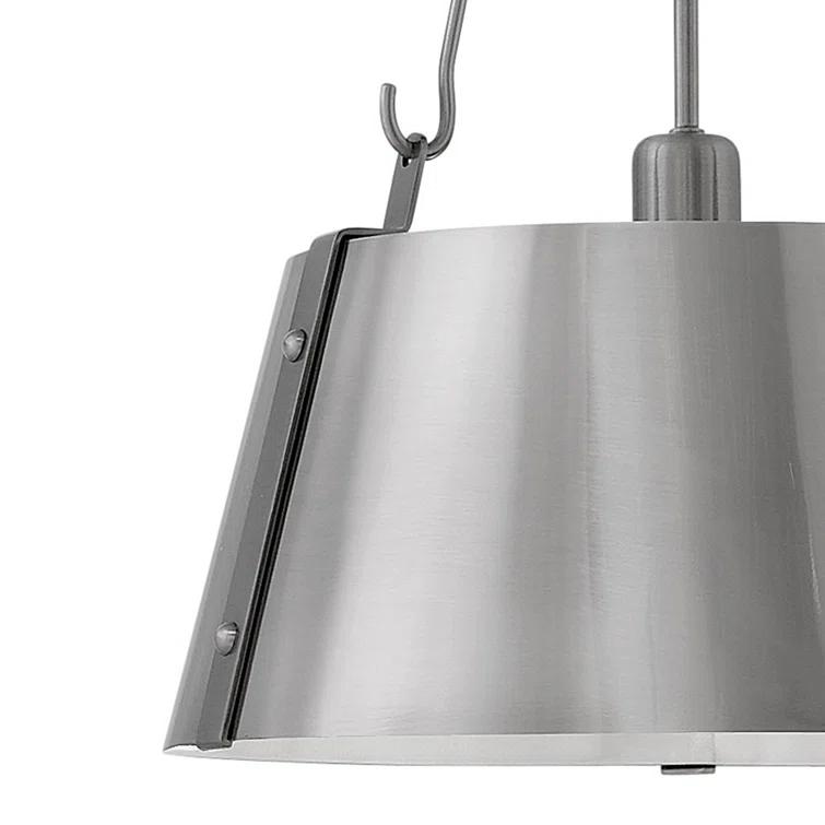 Cartwright Medium 1-Light Drum Pendant w/ Bold Rivets