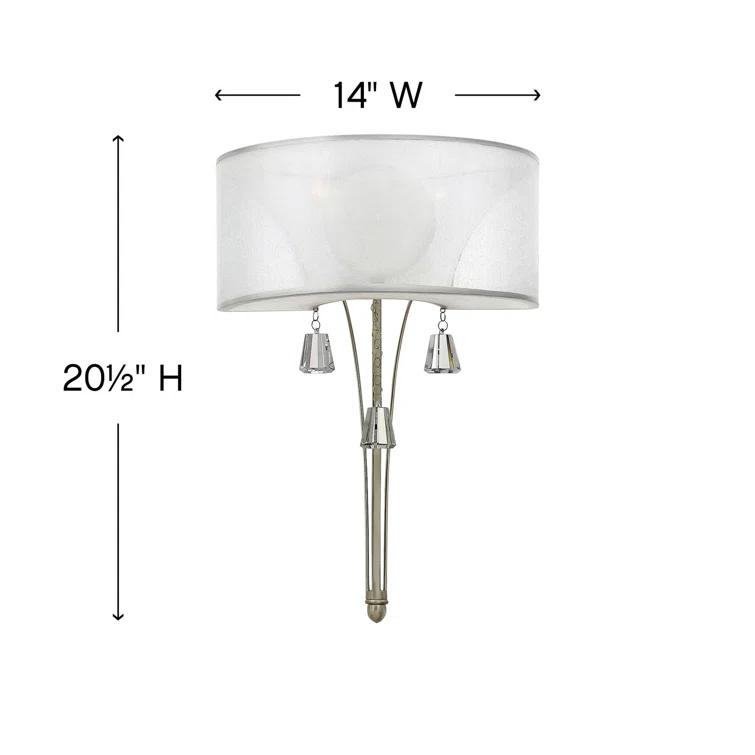 Fredrick Ramond Lighting - Mime-Two Light Wall Sconce-14 Inches Wide by 20.5