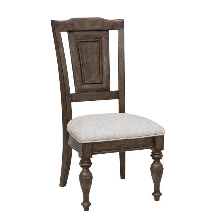 Pulaski Furniture Woodbury Wooden Side Chair in Cowboy Boots Brown (Set of 2)