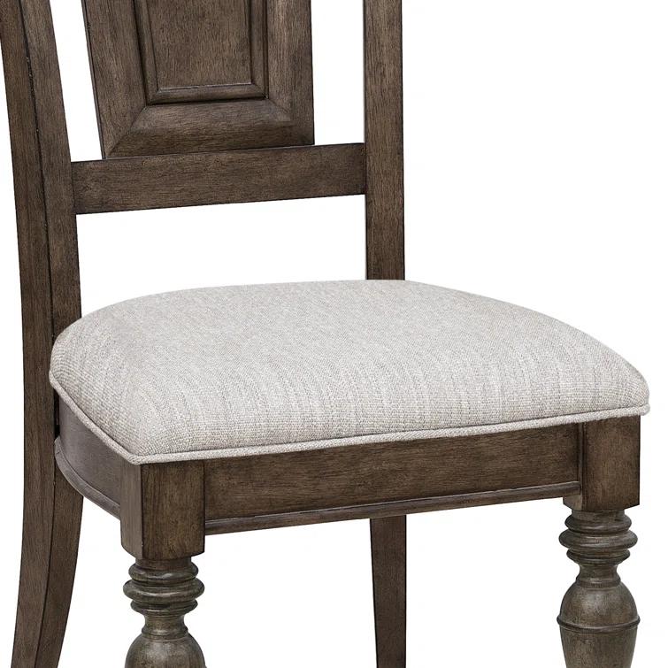 Pulaski Furniture Woodbury Wooden Side Chair in Cowboy Boots Brown (Set of 2)