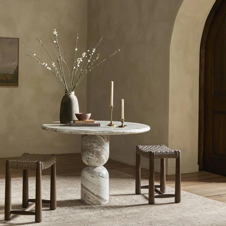 Figueroa Round Dining Table by Amber Lewis x Four Hands - Marble / 60"W