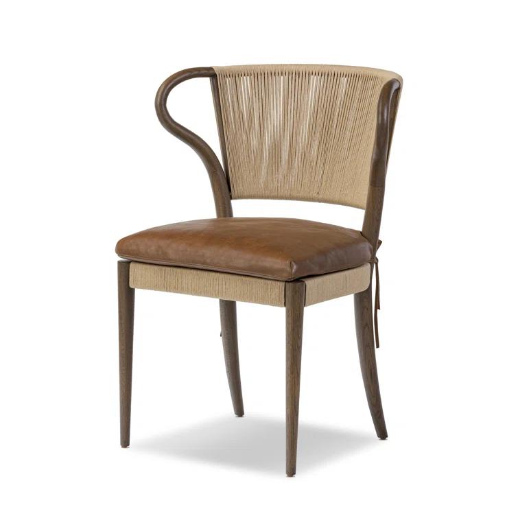 Amira Dining Chair by Amber Lewis x Four Hands - Mahogany Leather