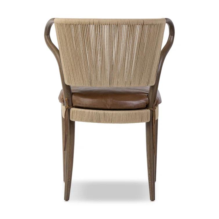 Amira Dining Chair by Amber Lewis x Four Hands - Mahogany Leather