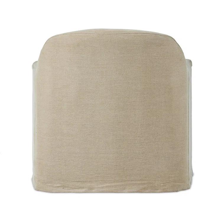 Lowell Slipcover Swivel Chair by Amber Lewis x Four Hands - Dune