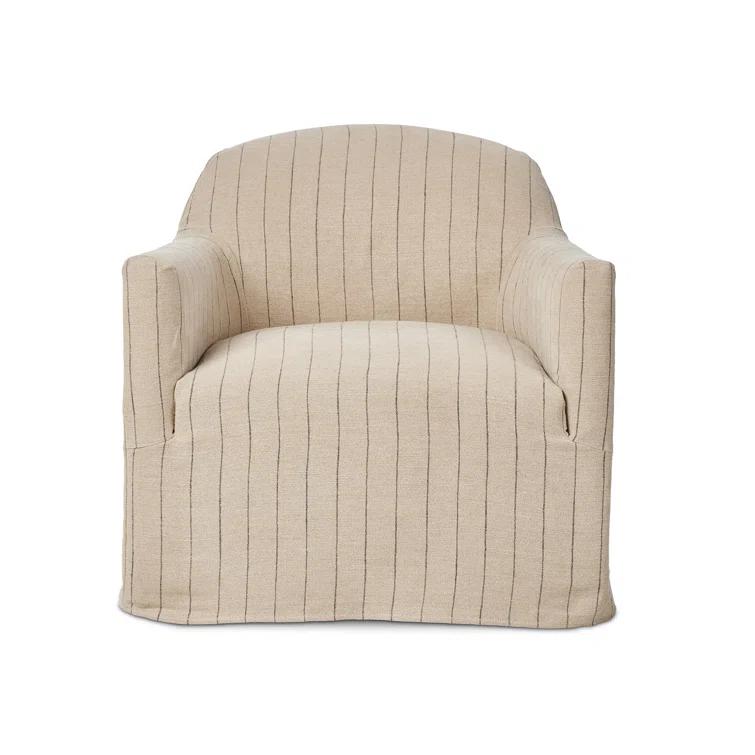 Lowell Slipcover Swivel Chair by Amber Lewis x Four Hands - Flint