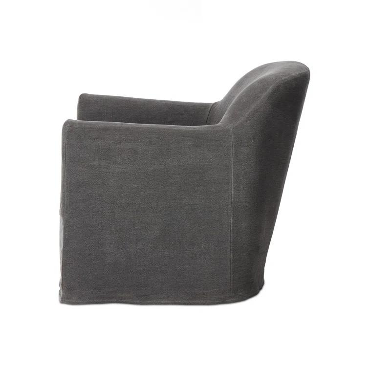 Lowell Slipcover Swivel Chair by Amber Lewis x Four Hands - Denim