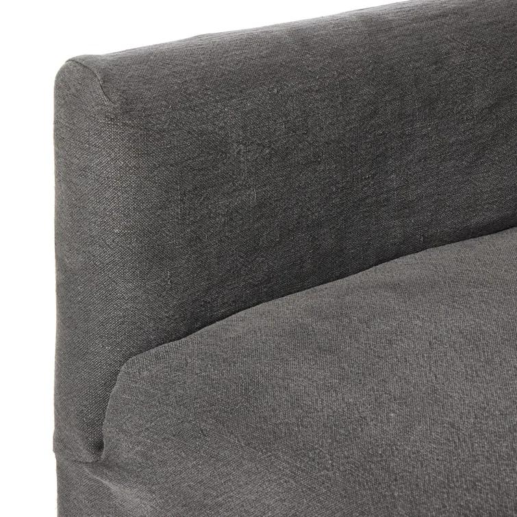 Lowell Slipcover Swivel Chair by Amber Lewis x Four Hands - Denim