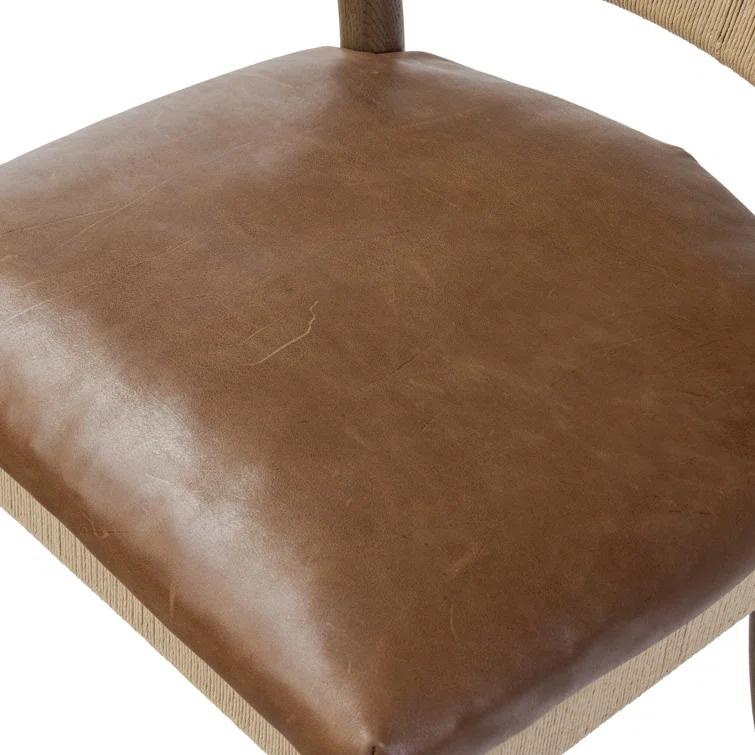 Amira Dining Chair by Amber Lewis x Four Hands - Mahogany Leather