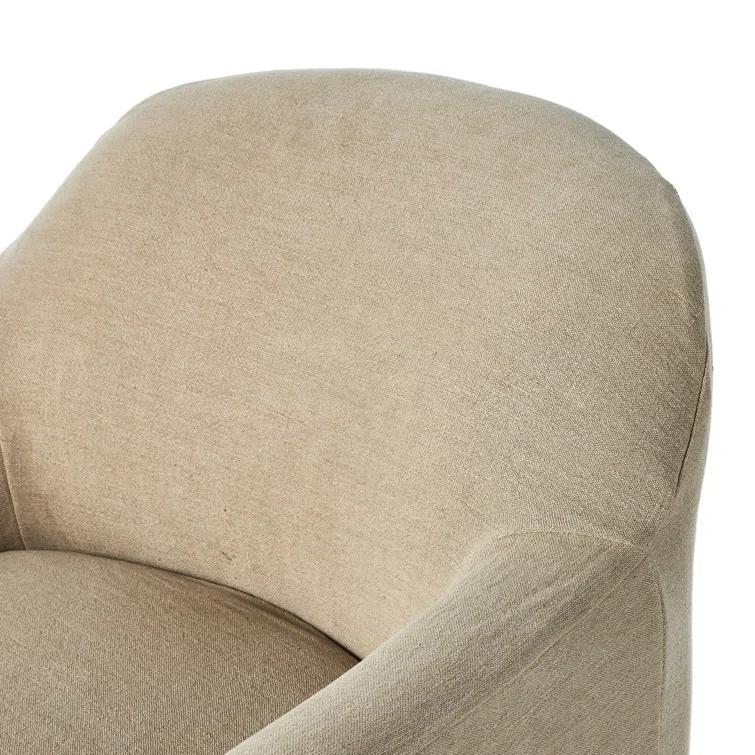 Lowell Slipcover Swivel Chair by Amber Lewis x Four Hands - Dune