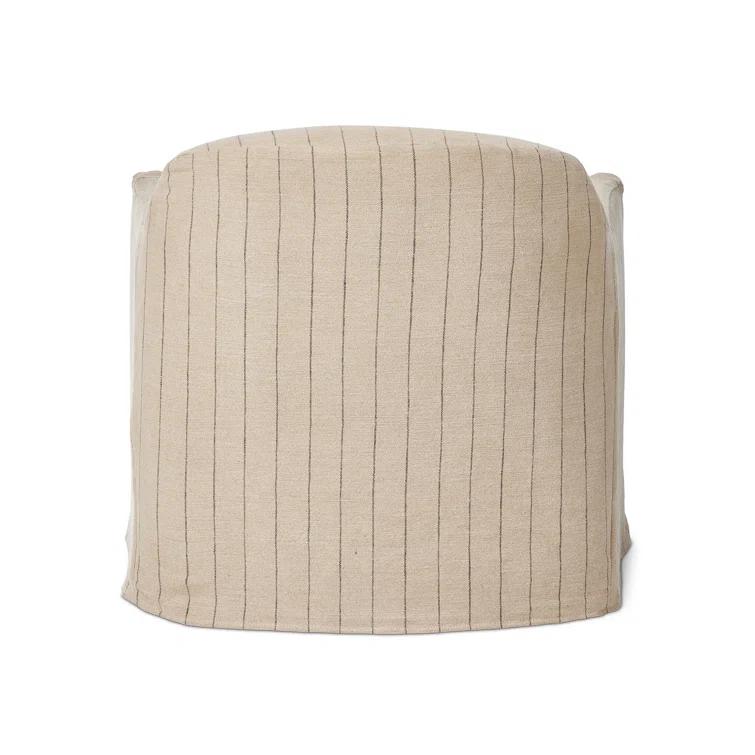Lowell Slipcover Swivel Chair by Amber Lewis x Four Hands - Flint