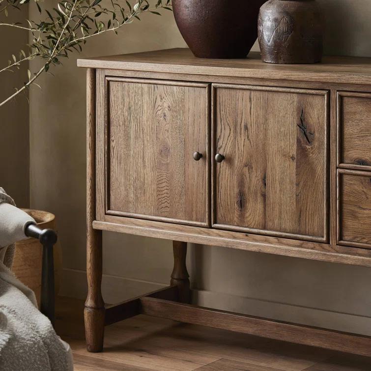 Bari Sideboard by Amber Lewis x Four Hands - Weathered Oak / 84"W